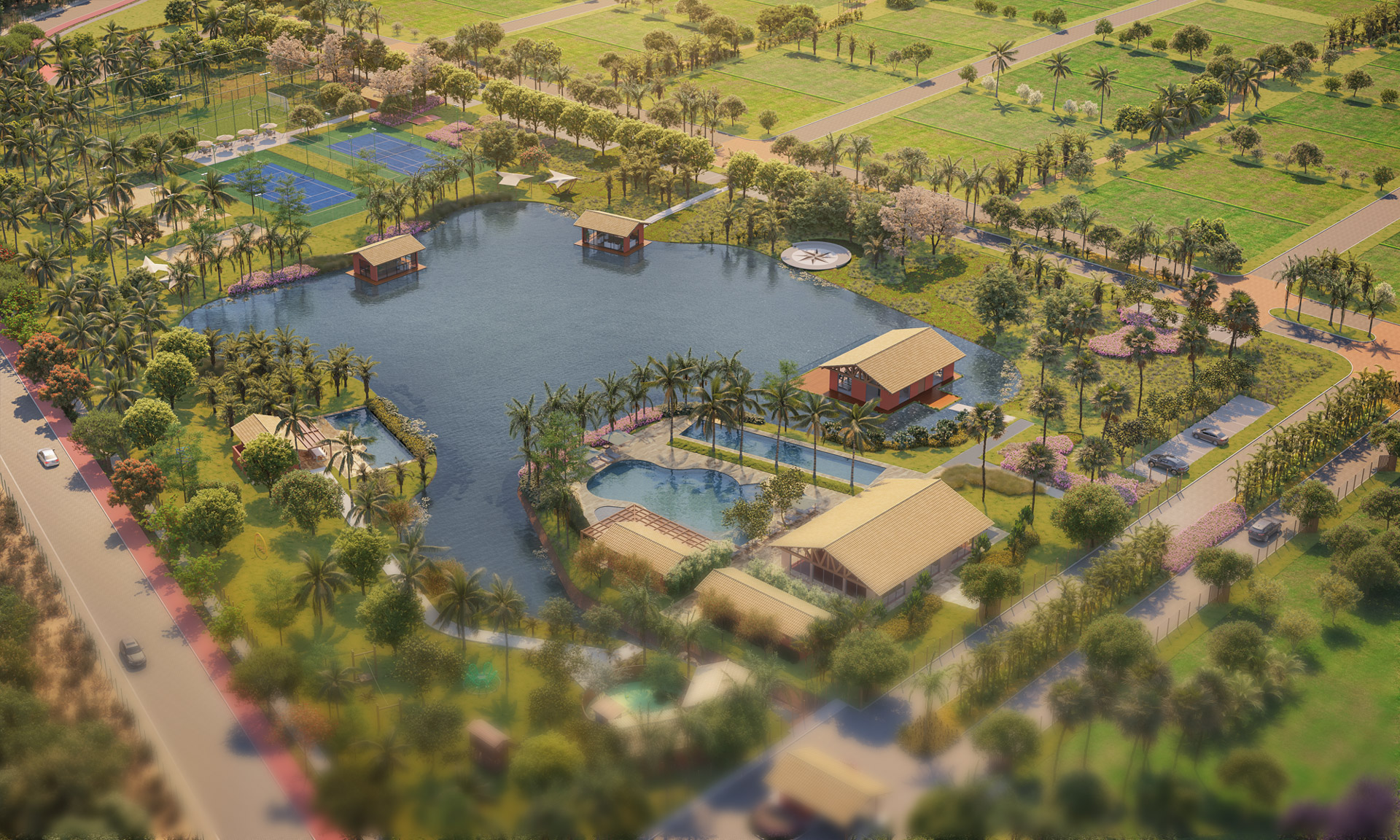 Vista aérea do Riviera